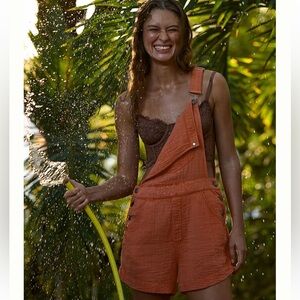 NWT pilcro gauze overalls